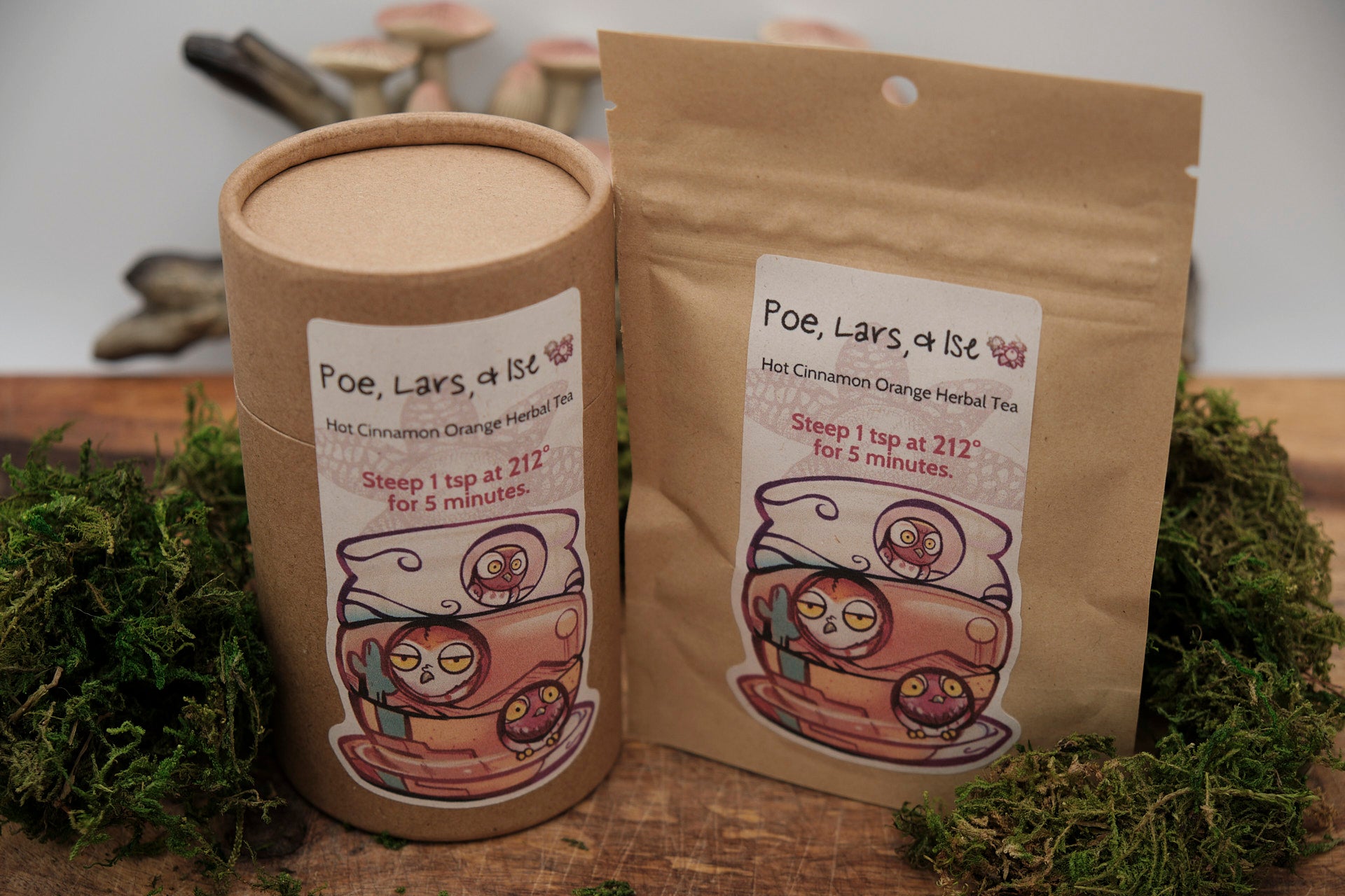 Poe, Lars, & Ise's Hot Cinnamon Orange Herbal Loose Leaf Tea