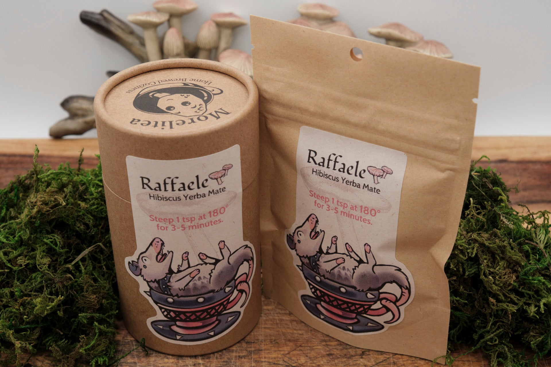Té de hojas sueltas de yerba mate de hibisco de Raffaele