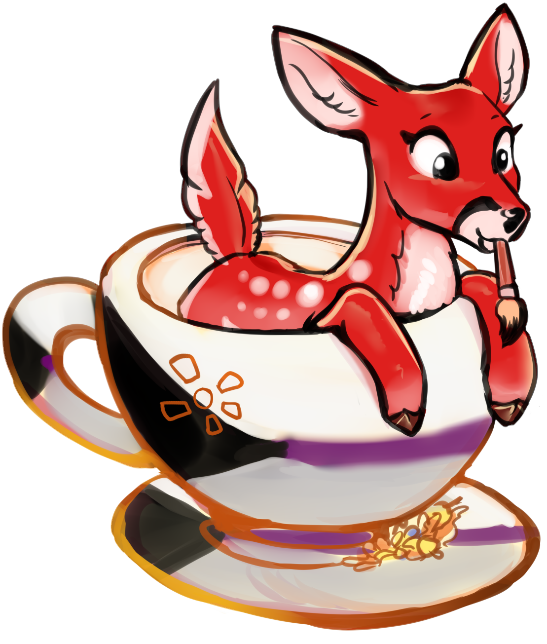 Pegatina de vinilo impermeable Amani