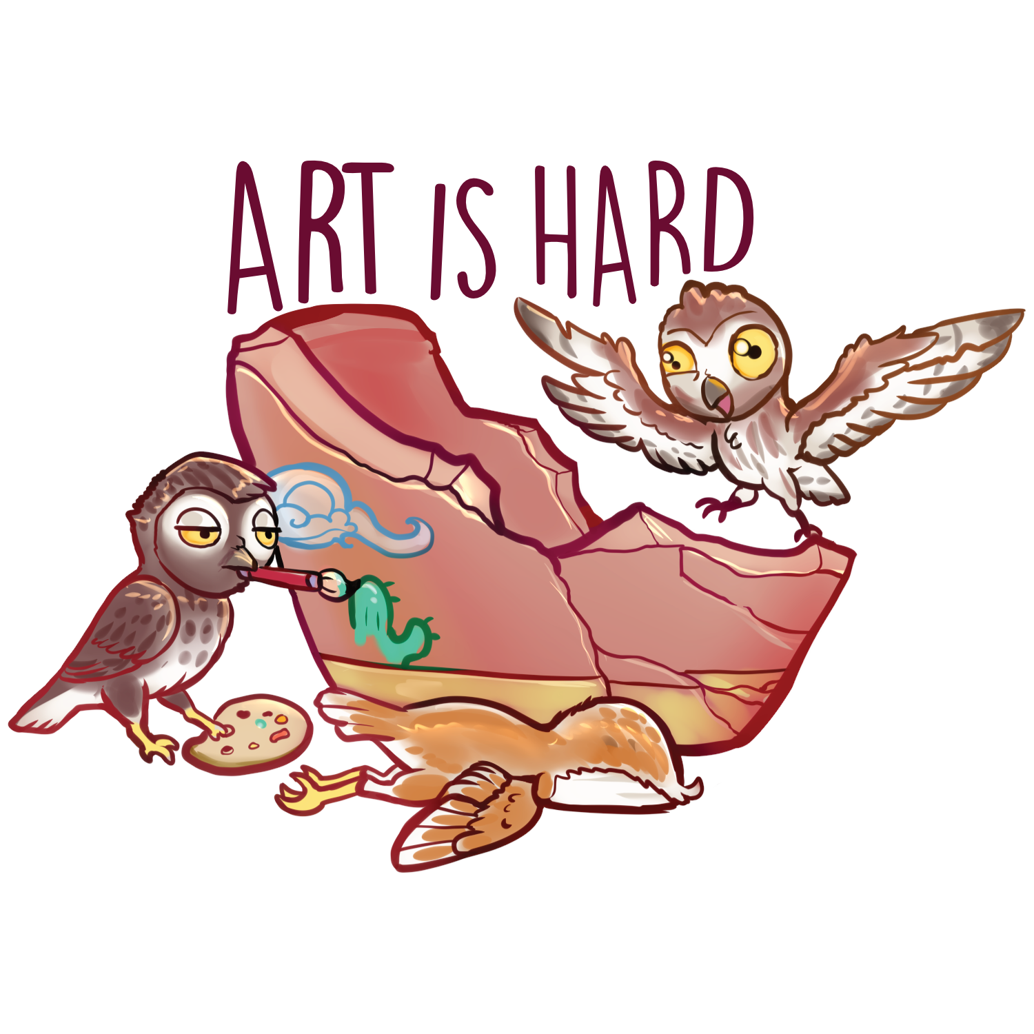 Poe, Lars, & Ise Waterproof Vinyl Sticker
